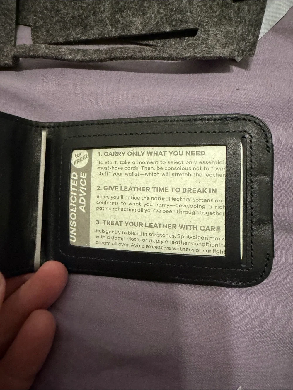 Distil Wally 5.0 premium Wally Bifold leather wallet titanium money clip